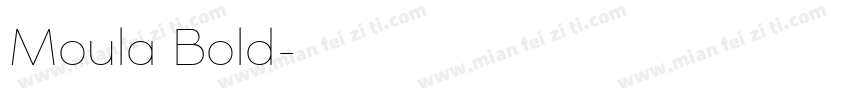 Moula Bold字体转换